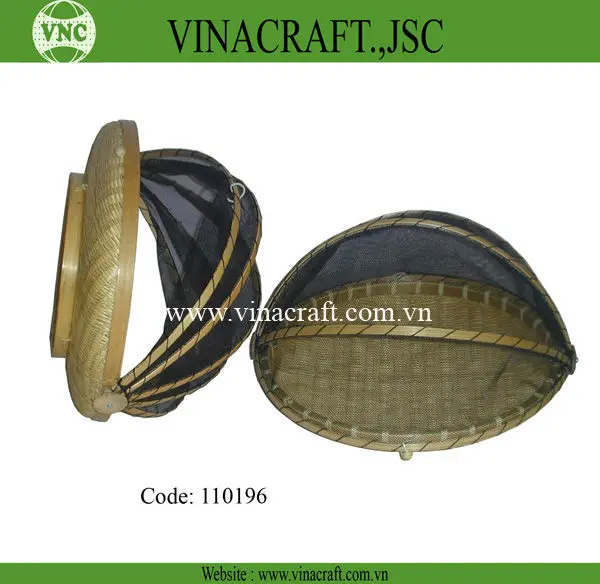 Square Bamboo Fruit Basket With Back Net Cover Buy Fruit Basket