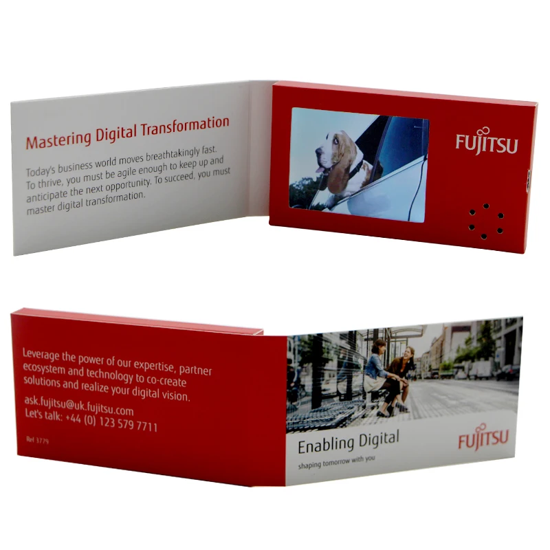 Popular 2.4 2.8 Inch Display Digital Video Business Card lcd video greeting card