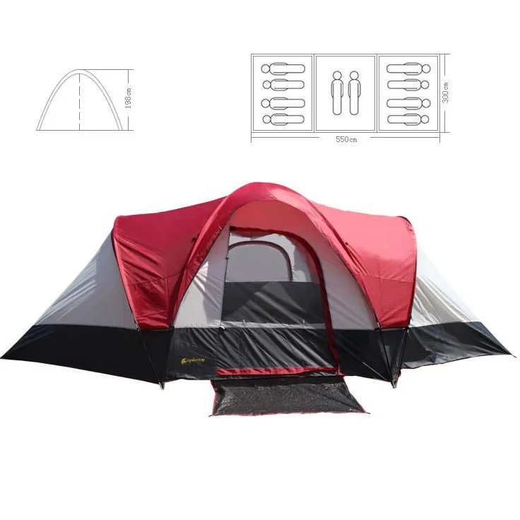 Waterproof Instant Camping Canvas Tent For 10 People Three Seasons ...