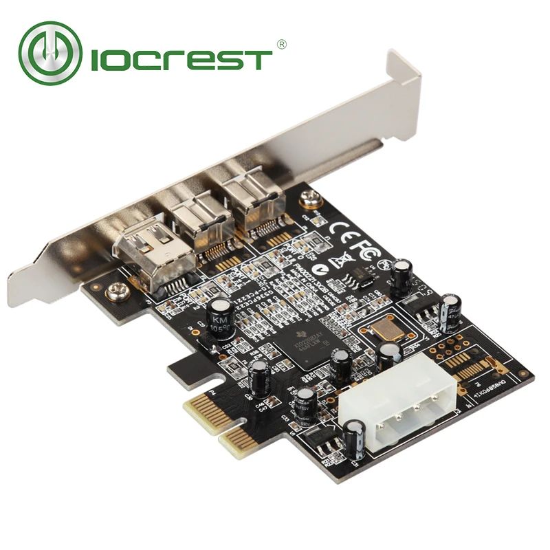 Iocrest 3 Ports 2x 1394b + 1x 1394a Firewire Ieee 1394 Pcie Card Buy