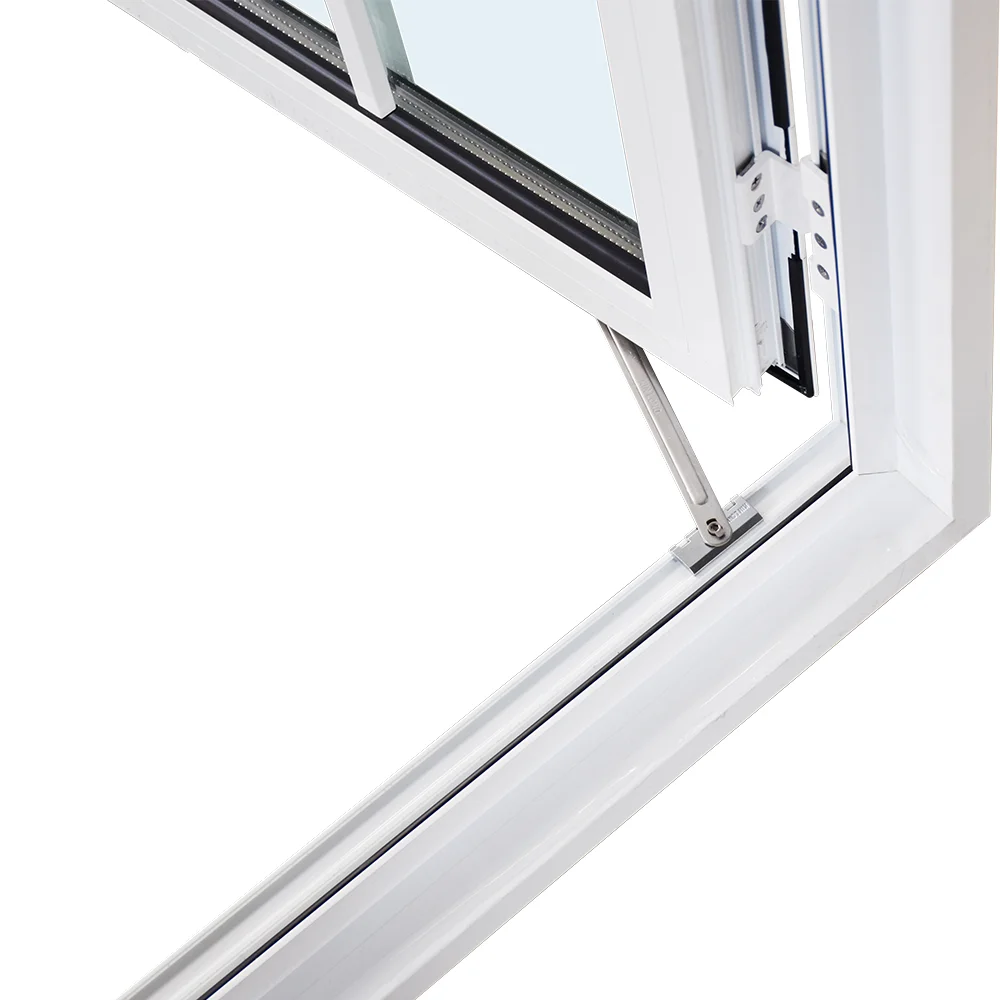 Aluminum alloy casement door with double Glass Entry hinge Door
