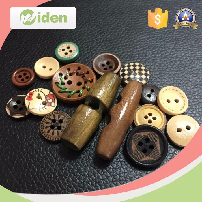 Nature Custom Engraved Wooden Buttons for Coats Shirt Custom