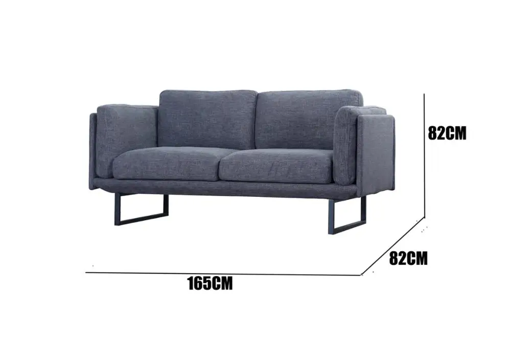Contemporary 2 seater fabric sofa set design furniture for living room
