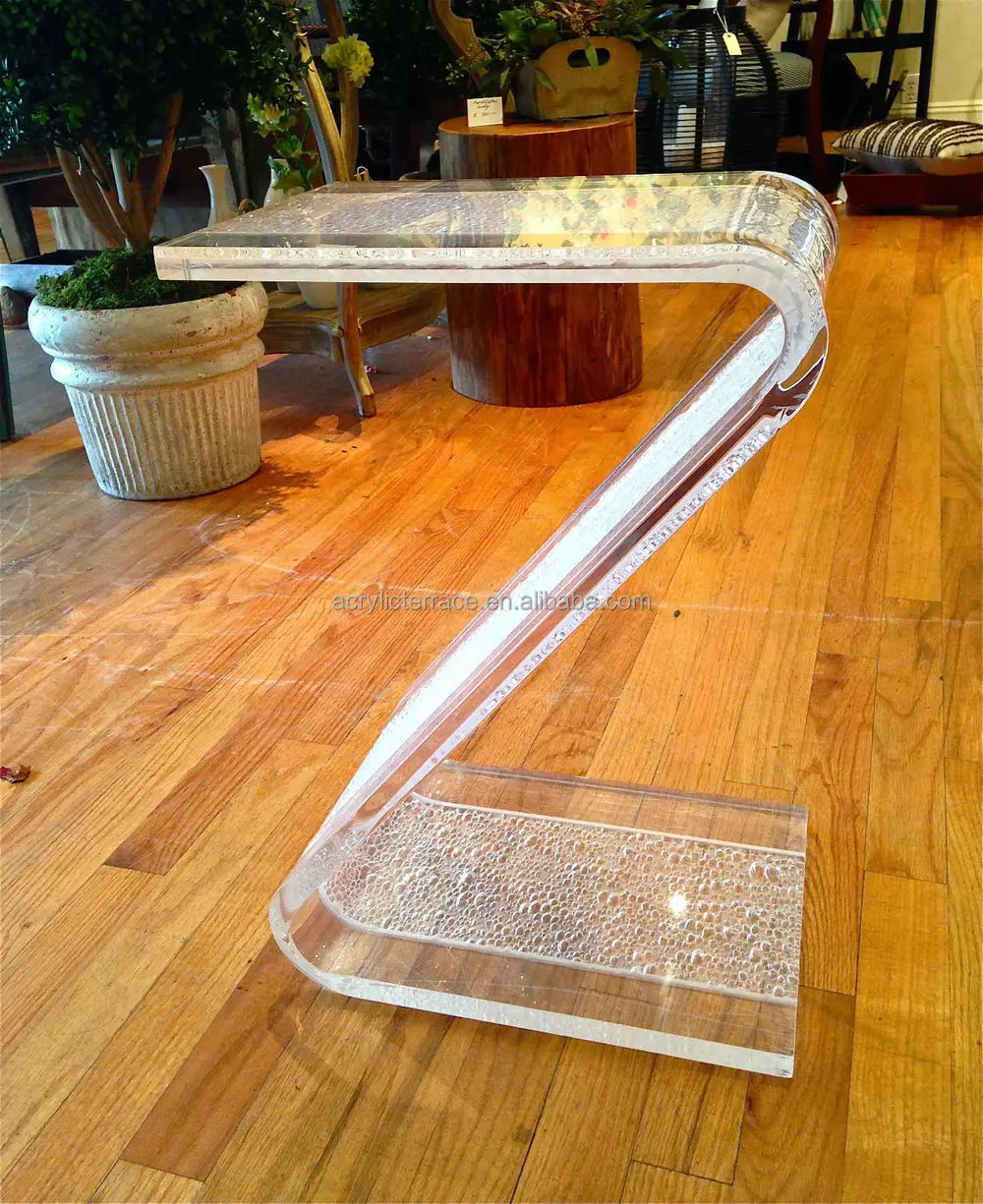 Acrylic Z Side Table Z Shape End Table Buy Acrylic Z Shape End Table