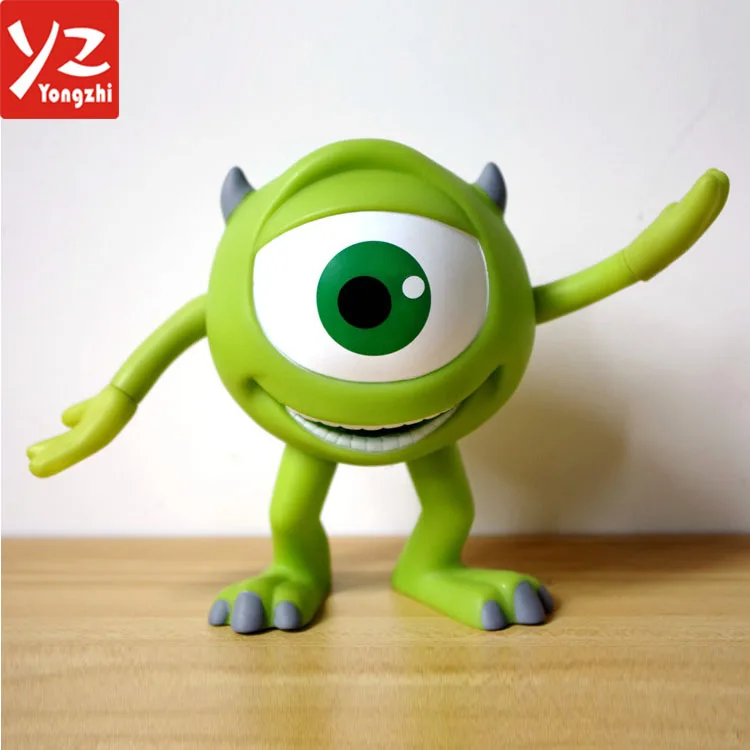 oem 制造环保可移动高品质 pvc 塑料单眼怪兽存钱罐