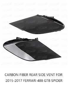 N STYLE CARBON FIBER REAR SPOILER FOR 2015-2017 FERRARI 488 GTB