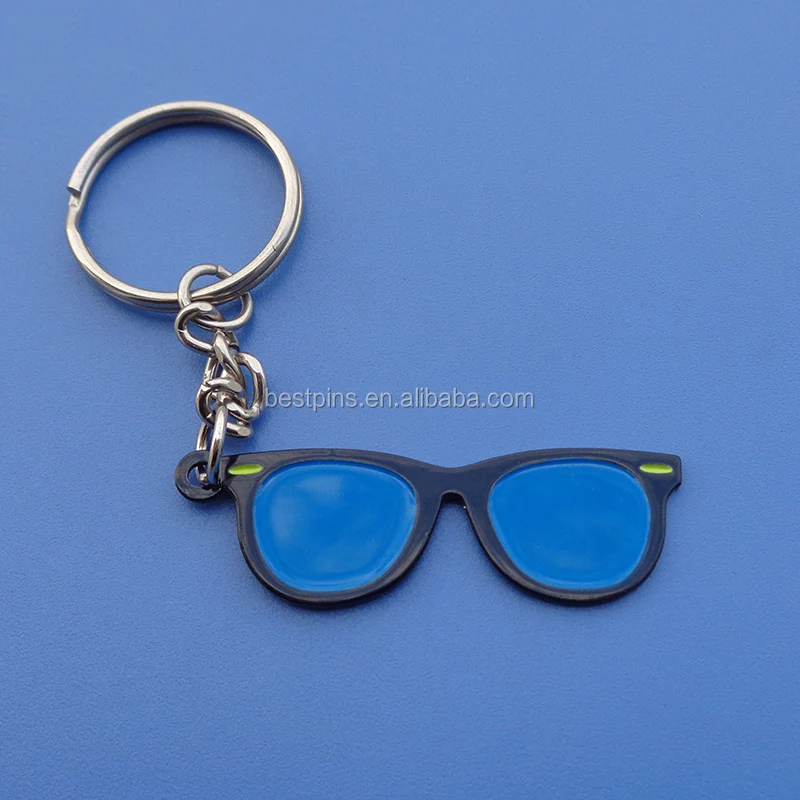 Promotion Gifts Sunglasses Metal Key Ring,Black Sunglasses Metal Key