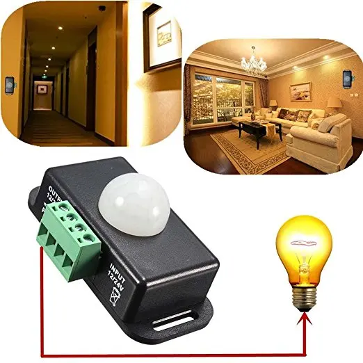 Hot sale DC 12V/24V 8A Automatic Body Infrared PIR Motion Sensor Switch For LED Light with factory price