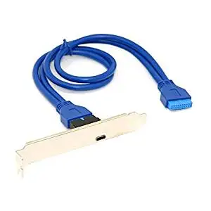Cablecc Single Port USB 3.1 Type C Female to USB 3.0 Motherboard 19pin Cable