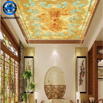 Hot Sale Wall Ceiling Wallpapers Wooden Color False Ceiling Design Wall Mural Buy 3d Wallpapers Funky Wallpaper Wooden Color False Ceiling Design