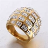 Casting Technology Amazon Fashion Flower Shaped Pave Zirconia 1 Gram Gold Rings Gifts