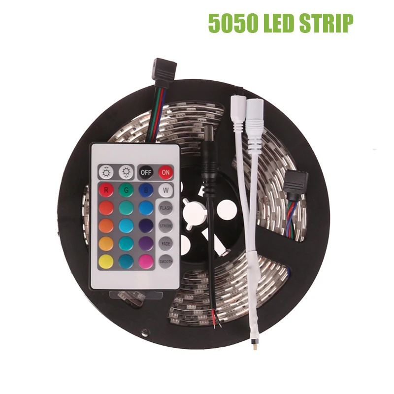 5M SMD RGB LED Strip 5050 Waterproof IP65 Color Changing