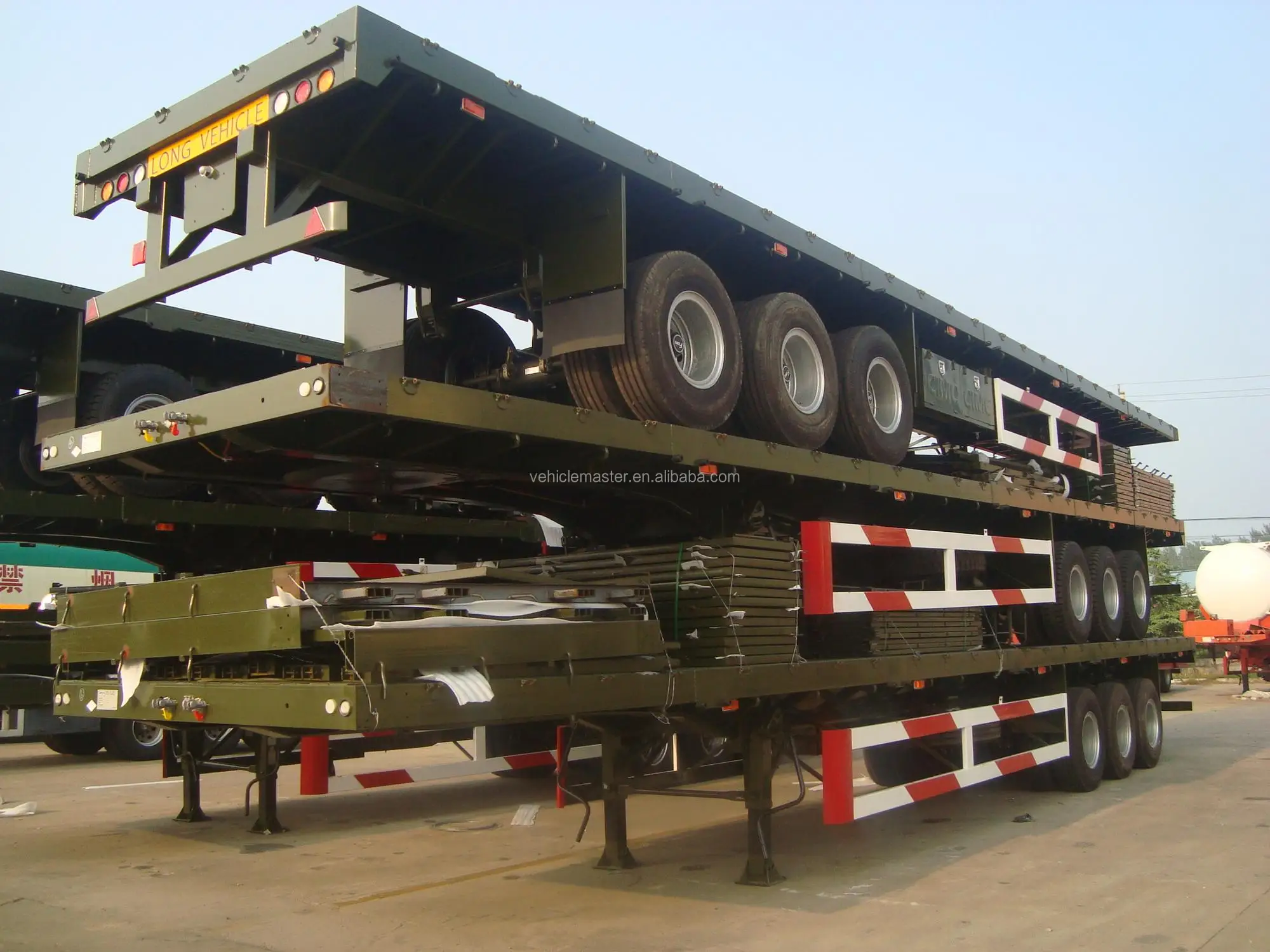 40ft Container Flatbed Semi Trailer Sale For Saudi Arabia Flat Bed Truck And Trailer Buy High