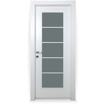 door bathroom wood waterproof glass larger