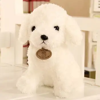 Fluffy Pomeranian Anjing Mainan Stuffed Hewan Hidup Ukuran Nyata