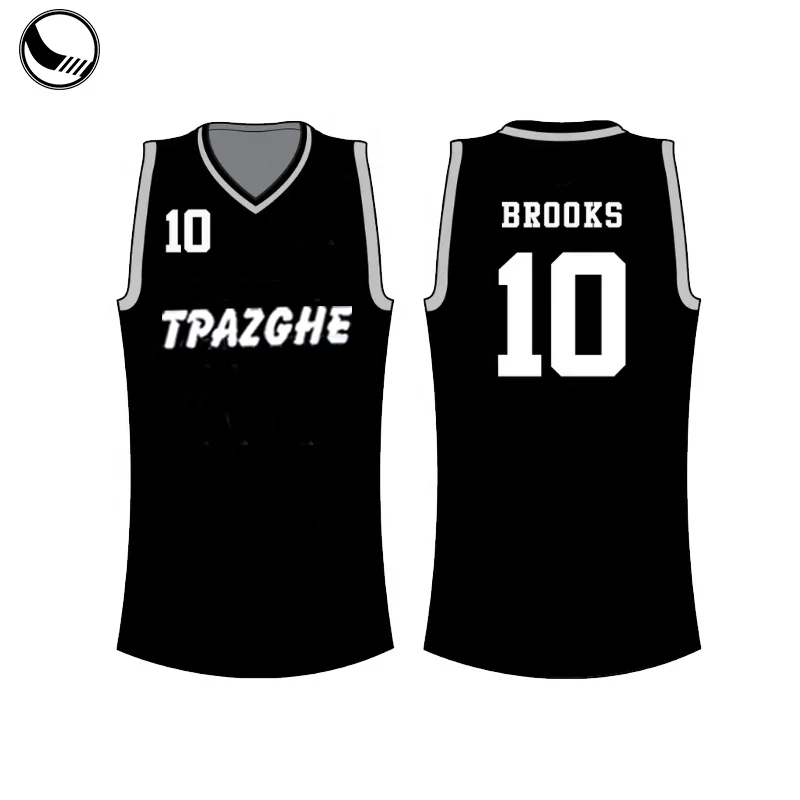 black blank basketball jersey