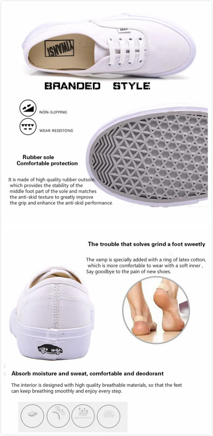  Flat canvas sneakers custom sport boat board Shoes skateboard shoes