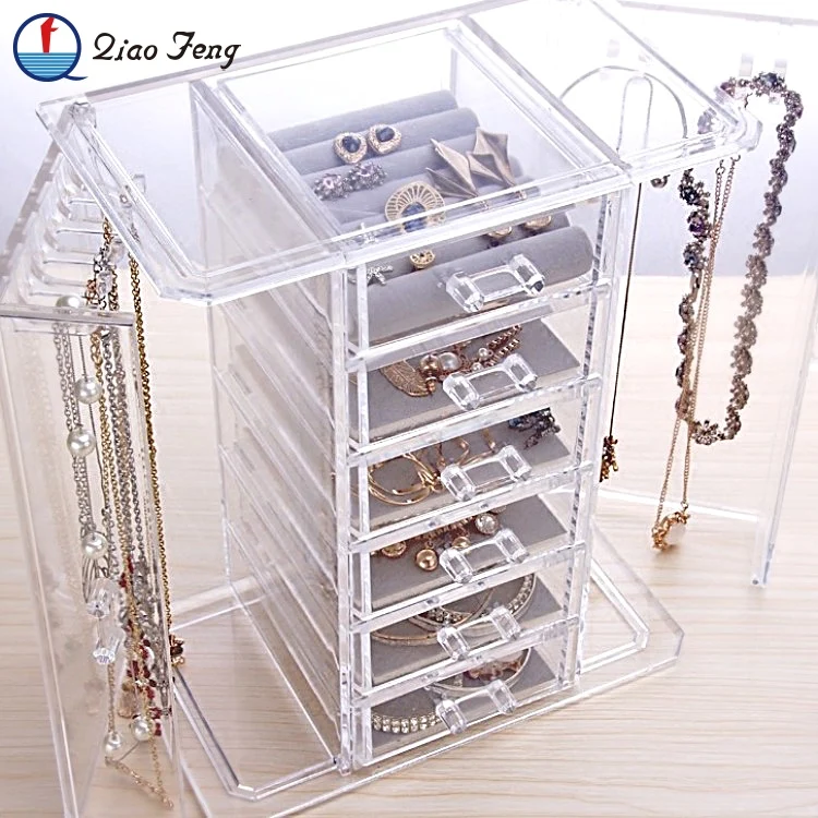 Wholesale Luxury Acrylic Large Necklace Clear Plastic Jewellery Jewelry ...