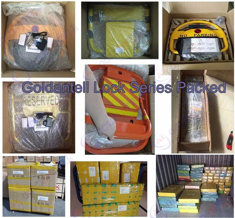 Automatic IP54 Waterproof Car Parking Lock with 305mm Lifting Height and 12V 7Ah Battery for Municipal Parking Lots