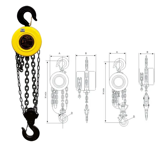 Industrial Equipment Hand Chain Block /yale Chain Hoist/chain Pulley