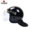 with face shield ball shape black ABS material helmet full face