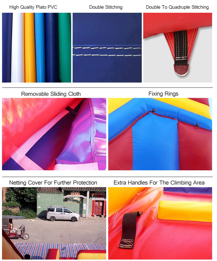 Giant Inflatable stair kids sliding toys frozen snow water slide with detachable pool 