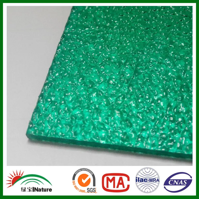 10mm Chear Polycarbonate Embossed Sheet For Counter Sabic Lexan Virgin