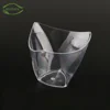 Good price custom printed barware water drinkware milkshake pudding smoothie clear dessert disposable plastic cup