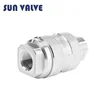 Hydraulic quick coupling ss 304 316L female threaded pipe fitting