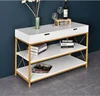 Modern Simple Wooden Metal Computer Desk With Drawer dining coffee table Home Office Furniture
