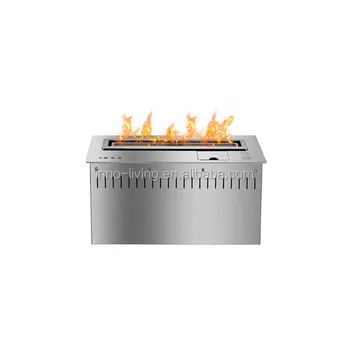 18 Inch Remote Control Stainless Steel Bio Ethanol Fireplace Insert
