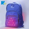 2018 Hot USB Control LED Light Turn Signal Cycling Hiking Outdoor Night Safety Backpack