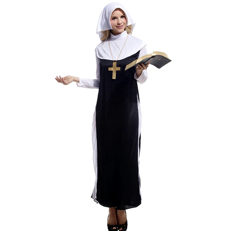 Halloween Masquerade Nun Costume Halloween Costume Sexy Fancy Dress Buy Nun Costumenun 1970