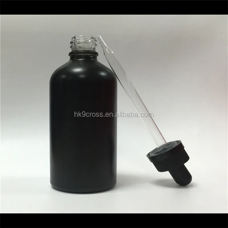 empty glass dropper bottle for e liquid juice smoke oil packaging
