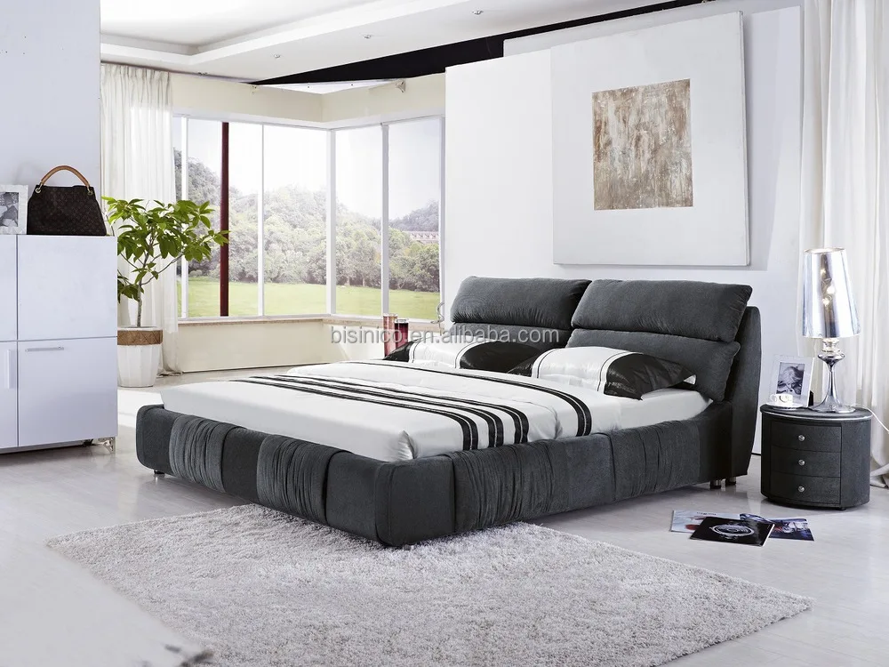 Bisini Luxury Fashion Decent Fabric Double Soft Bed Modern Simple Design Bedroom Furniture Bf05 1238 Buy Double Bed Fabric Double Bed Modern Fabric