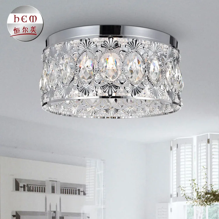 
new design round modern kitchen restaurant led crystal ceiling light 