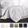Lightweight Luxury Goose Down Alternative Comforter - Hypoallergenic - Twin/Twin XL - White/Solid