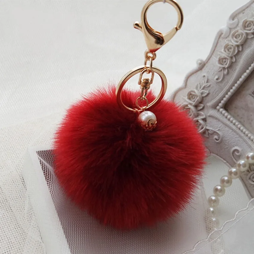 Fashion Custom Pom Pom Promotional Keychain Wholesale Kxky00275 Buy