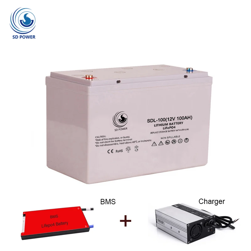 factory direct light weight li-ion solar lithium battery 12v 100ah for electric boat