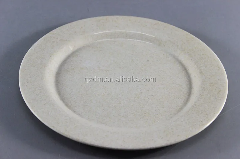 Bamboo Fiber Melamine Dinner Plate Plastic Side Plate