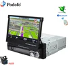 Podofo Autoradio Bluetooth GPS 12V Car Radio player 1 Din 7"HD Touch Screen Phone AUX-IN/MP3/FM/USB/Backup Camera