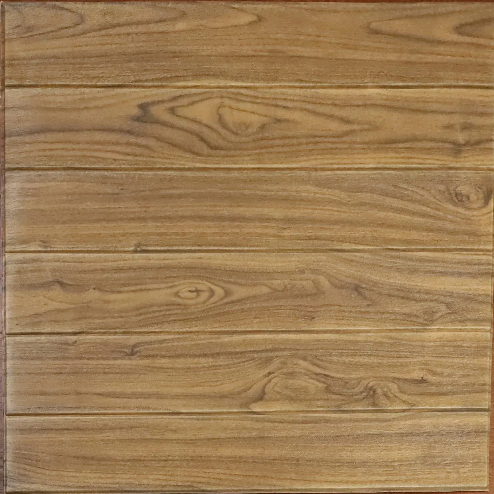 Waterproof 3d Self Adhesive Pe Foam Wood Wallpaper Buy 3d Wood Foam