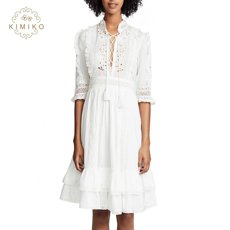 wholesale white cotton dresses