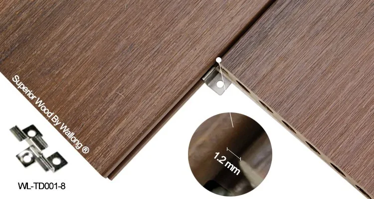 Stain resistant timber garden decking WPC flooring