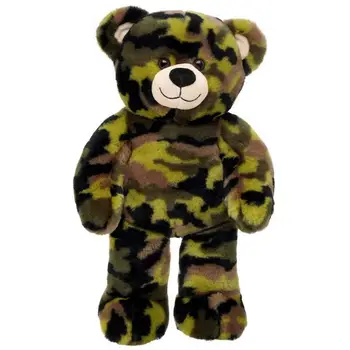 camouflage teddy bear