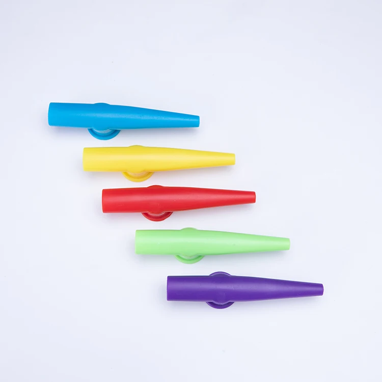 Custom Mini Percussion Colorful Plastic Kazoo Whistle Toy For Baby Kids