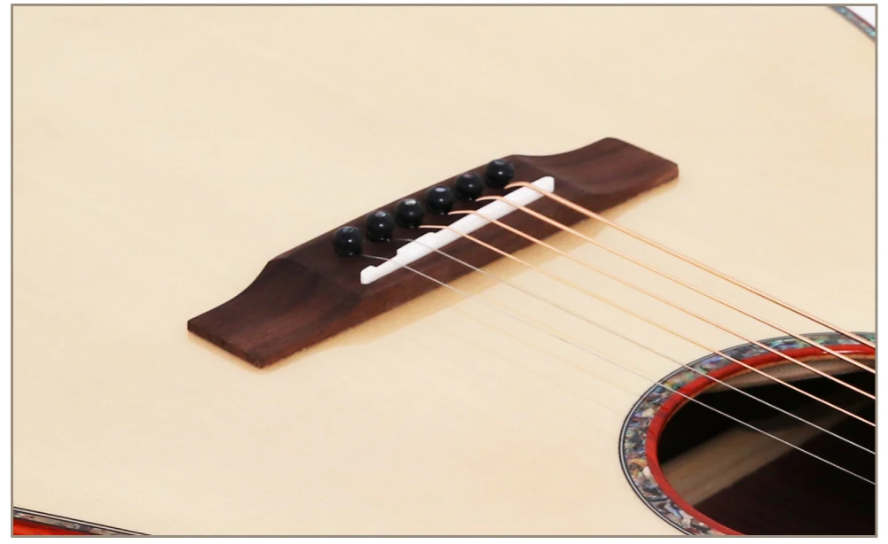 High quality All solid Rosewood acoustic guitar XO bone bridge guitar 