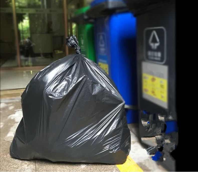 Wholesale Biodegradable Large Black Plastic Ldpe Garbage Bags Buy