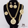 wholesale African popular fashion, 18K gold plating set jewelry women T0059