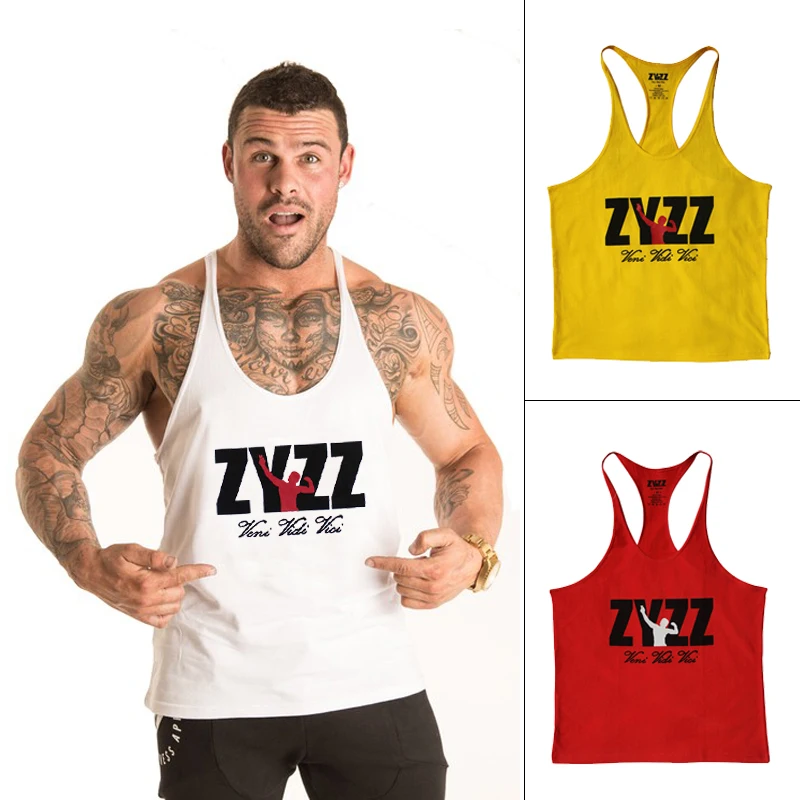 Flexz Fitness Zyzz Official Singlet Tank Top Stringer Vest Bodybuilding Racerback Y-Back Veni Vidi Vici